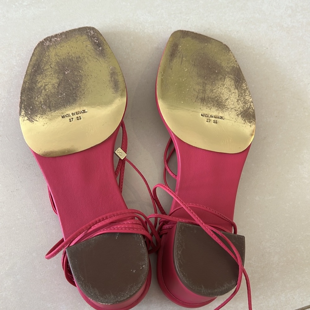 Hot Pink Carol Bassi Sandals View 2